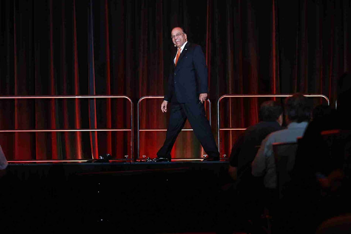Ram walking on stage 2018