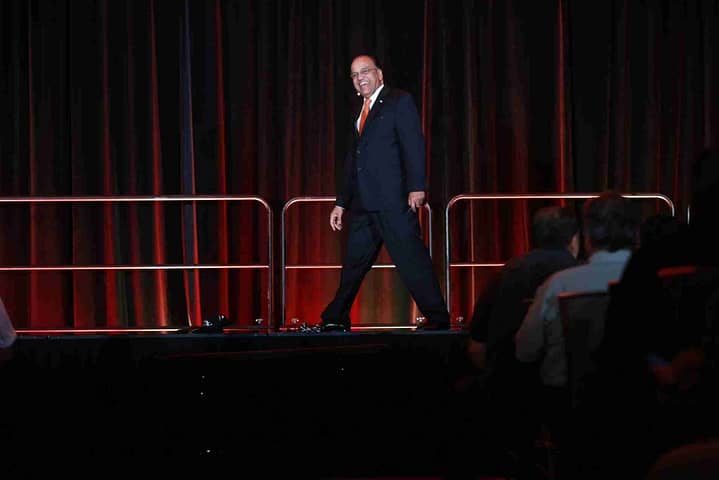 Ram walking on stage 2018